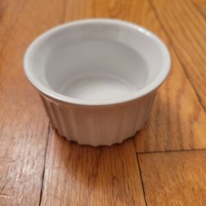 Casa Blanca BakeWare Ramekin White Ceramic Dish Oven Microwave Safe Farmhouse